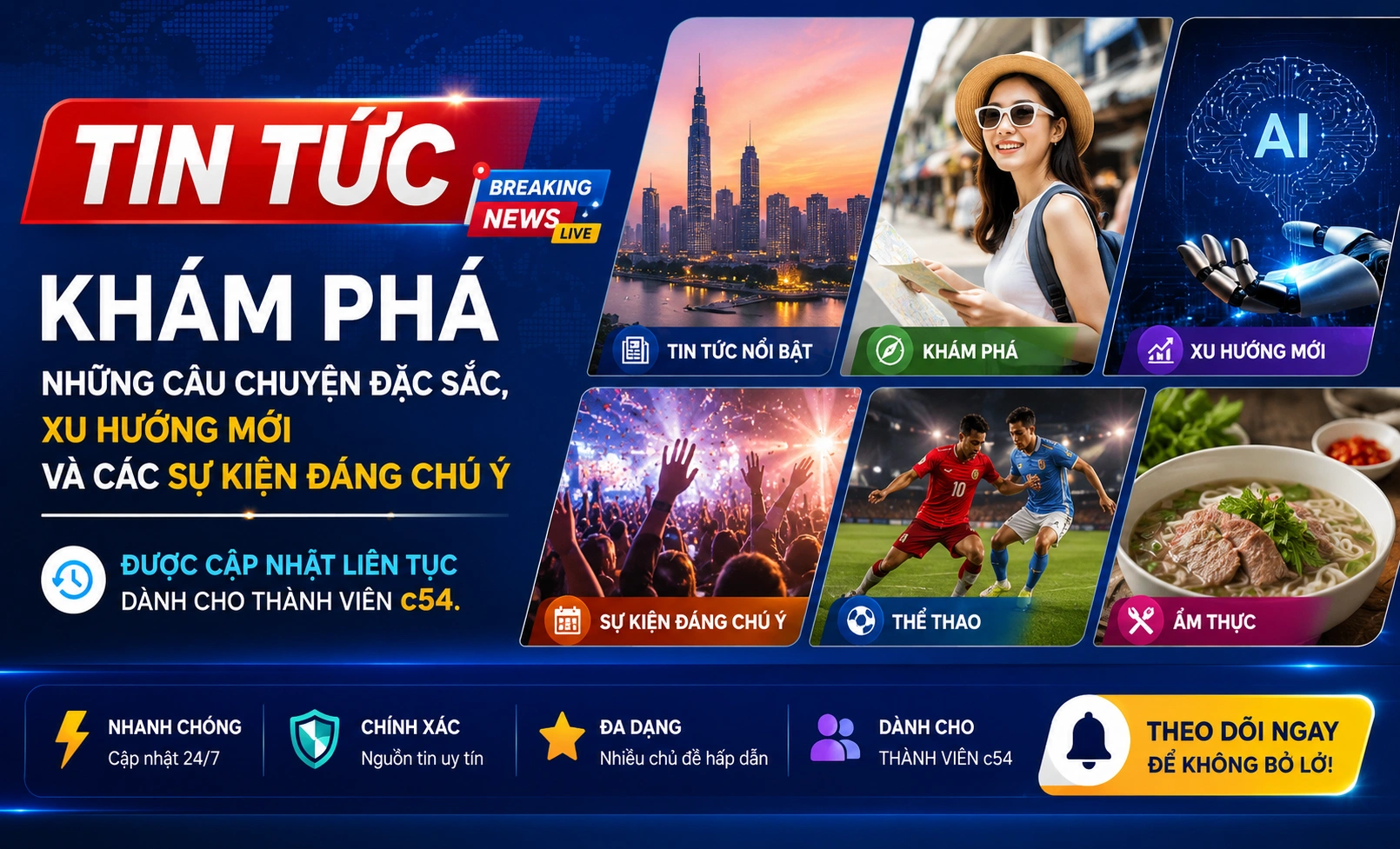 C54 tin tức nổi bật