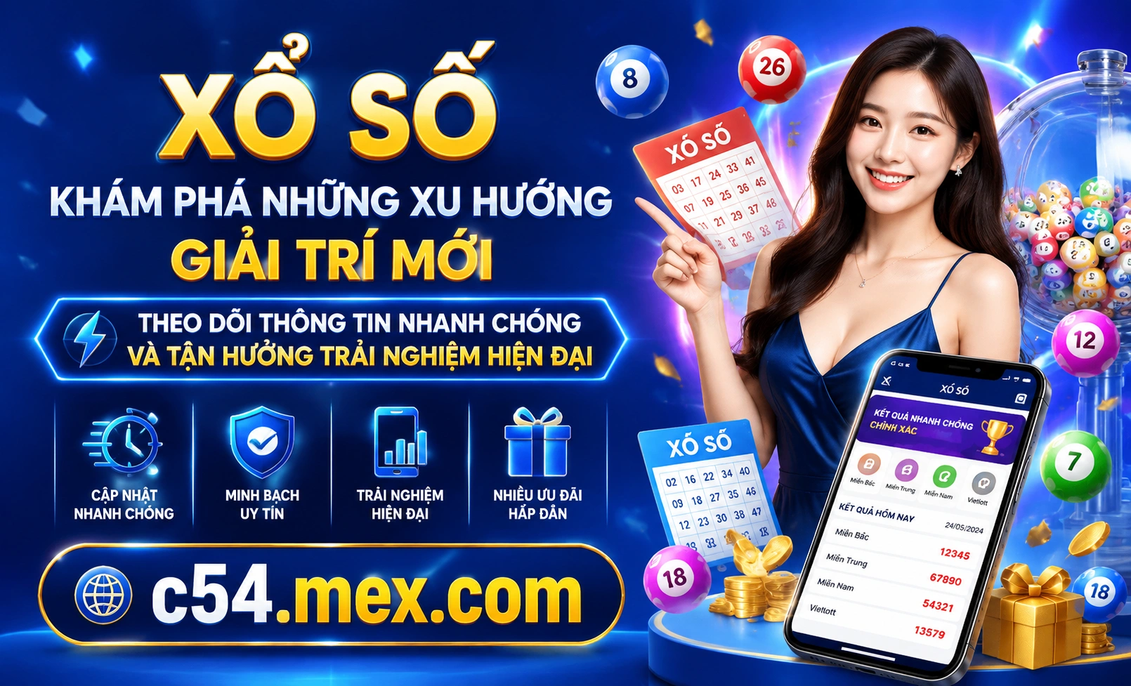 Giao diện Xổ Số C54 Max88